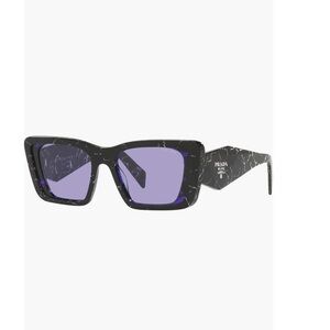 Prada Black and Purple Women's Sunglasses